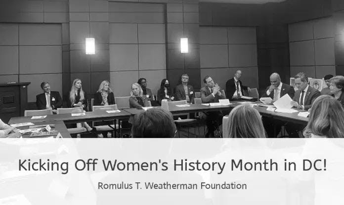 Kicking off women's history month in DC